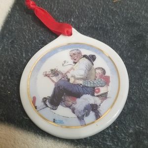 Norman Rockwell 1997 Ornament - Grandpa at the Reins JC Penny